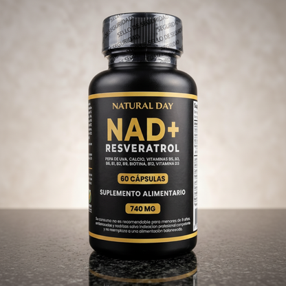 NAD+ con Resveratrol 800mg – Apoyo Natural a la Energía y Salud Celular