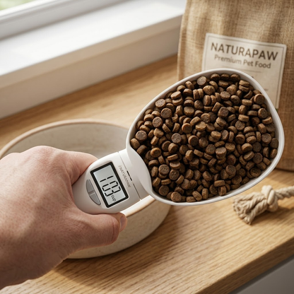 Báscula de Comida para Mascotas – Precisión y Control en la Alimentación