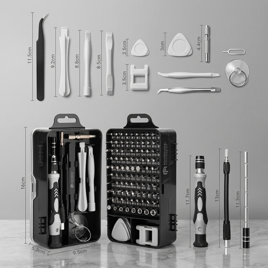 🔧 Set 115 Pcs Destornilladores de Precisión Torx Magnéticos – Kit Profesional de Reparación