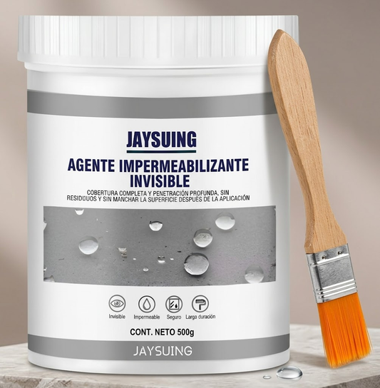 Sellador Impermeable Invisible Transparente 500g + Brocha | Protección Duradera Sin Alterar Apariencia