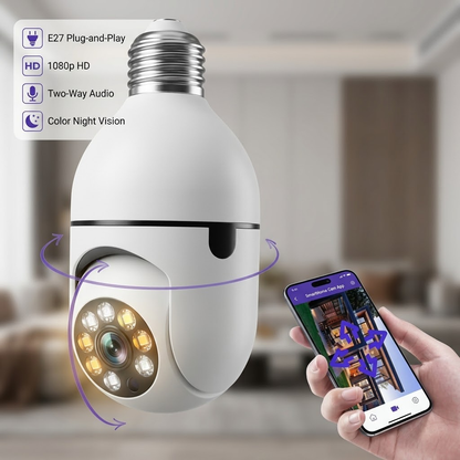 Sistema de Seguridad WiFi 360° - Cámara Inteligente Inalámbrica