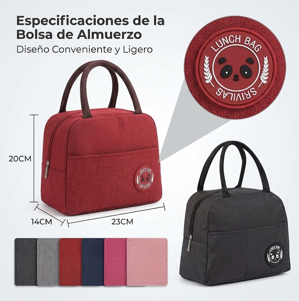 Bolsa Térmica de Almuerzo 6L – Mantén tus Comidas Frescas y Organizadas