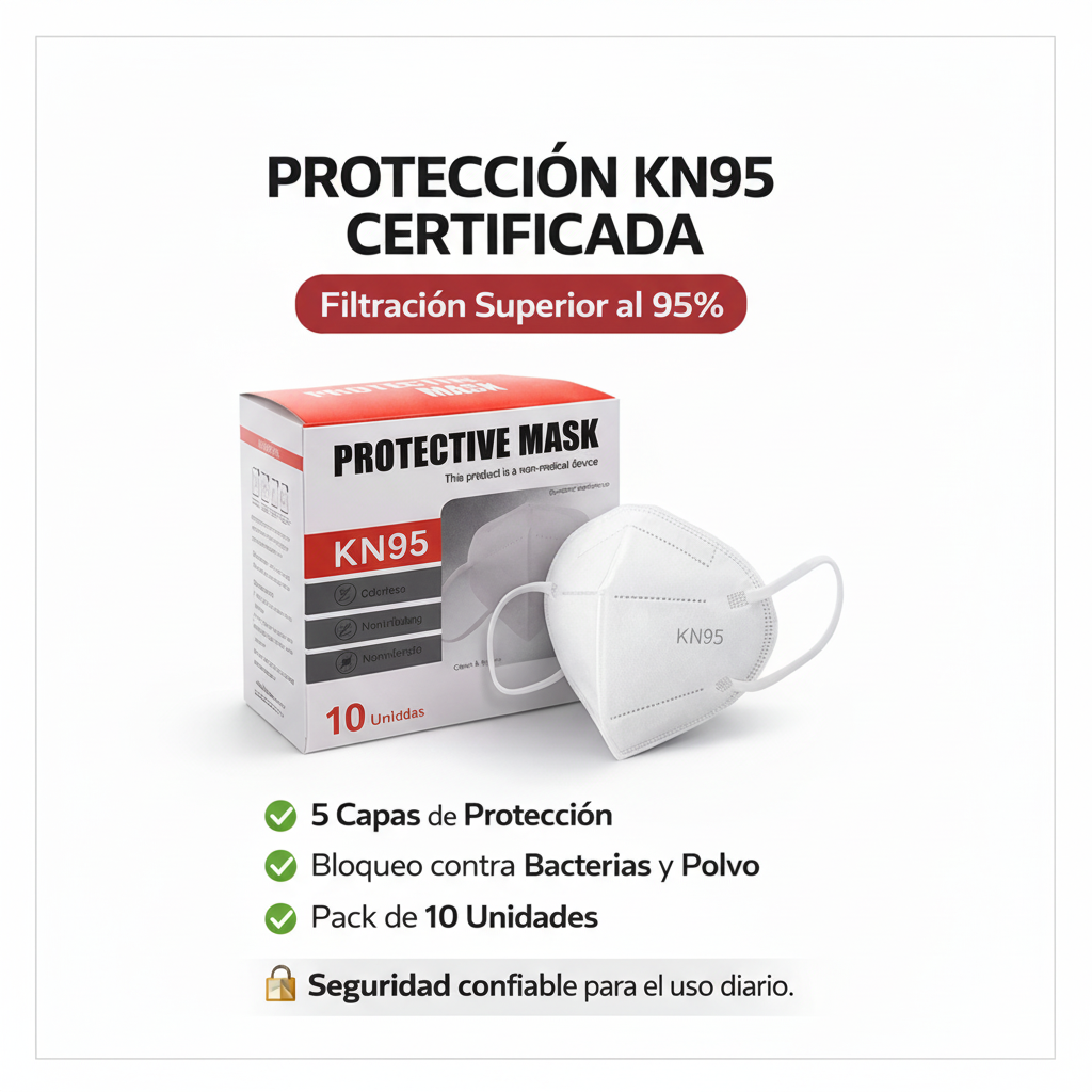Paquete x10 Mascarillas KN95