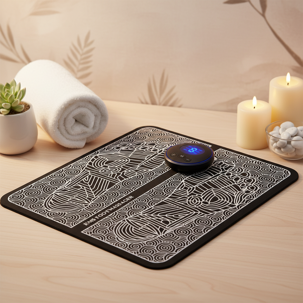 Masajeador de pies EMS en ambiente spa