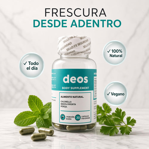 ✨ DEOS – Desodorante Interno Natural · 30 Cápsulas · Versión Coreana ✨